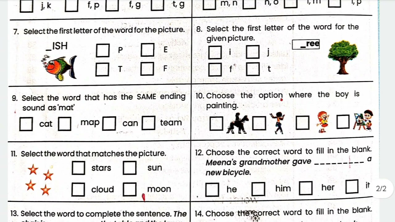 Baseline||OCR Baseline Assessment Part 1||Class 3 English Baseline Assessment