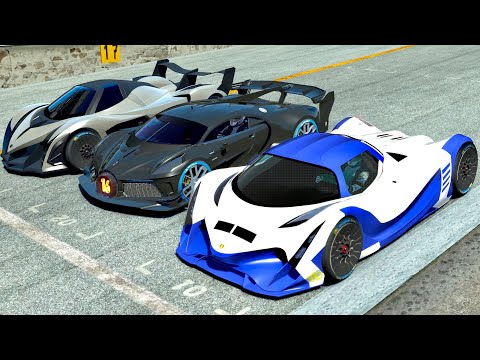 Bugatti Black Devil VGT vs Devel Sixteen 2019 vs Devel Sixteen 2014 - Drag Race 20 KM