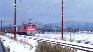 preview picture of video 'Freight Train RED THUNDER / EF510「レッドサンダー」牽引貨物列車'