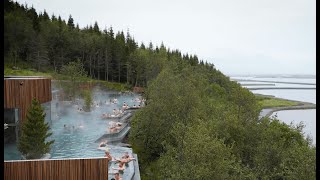 Sjálfsafgreiðsla í Skógarböðunum á Akureyri