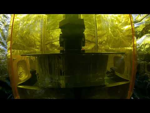 Resin Printing Time Lapse
