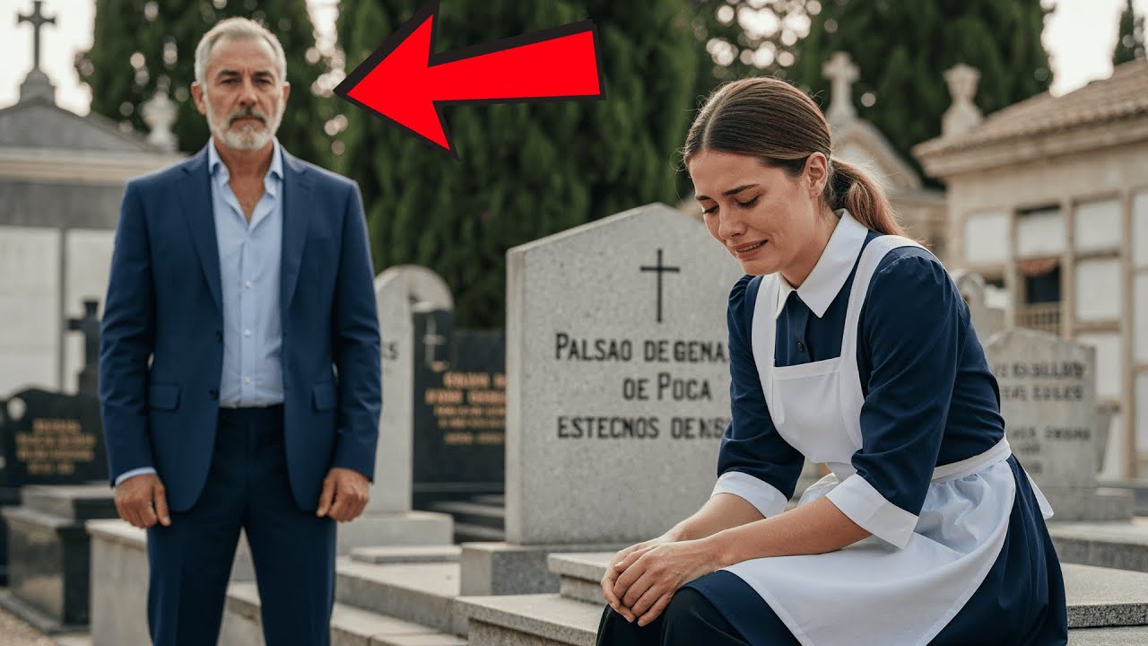 EL MILLONARIO ENCONTRÓ A UNA JOVEN LLORANDO EN LA TUMBA DE SU ESPOSA – LA CARTA QUE ELLA DEJÓ CAMBIÓ SU VIDA PARA SIEMPRE