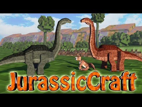 Minecraft Dinosaurs | Jurassic Craft Modded Survival Ep 26! "NEW DINO COLORS"