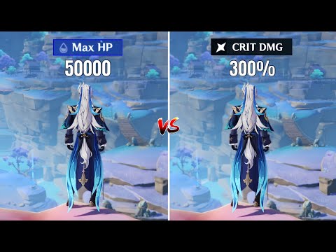 Max HP vs Crit DMG - Best build for Neuvillette - [ Genshin Impact ]