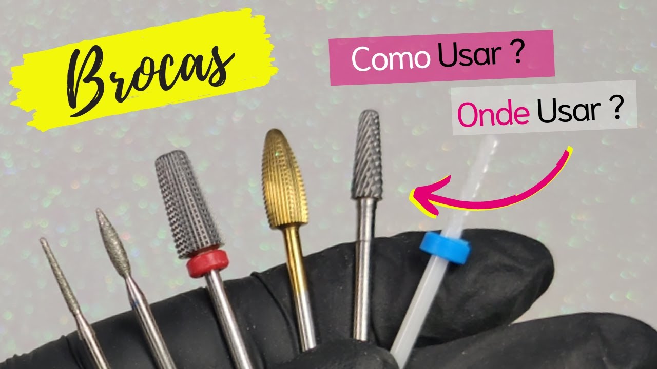 Brocas para Unhas Qual usar e Como usar - Aulão Iniciante