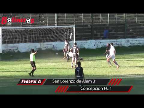 Federal A: San Lorenzo de Alem 3 vs Concepción FC 1