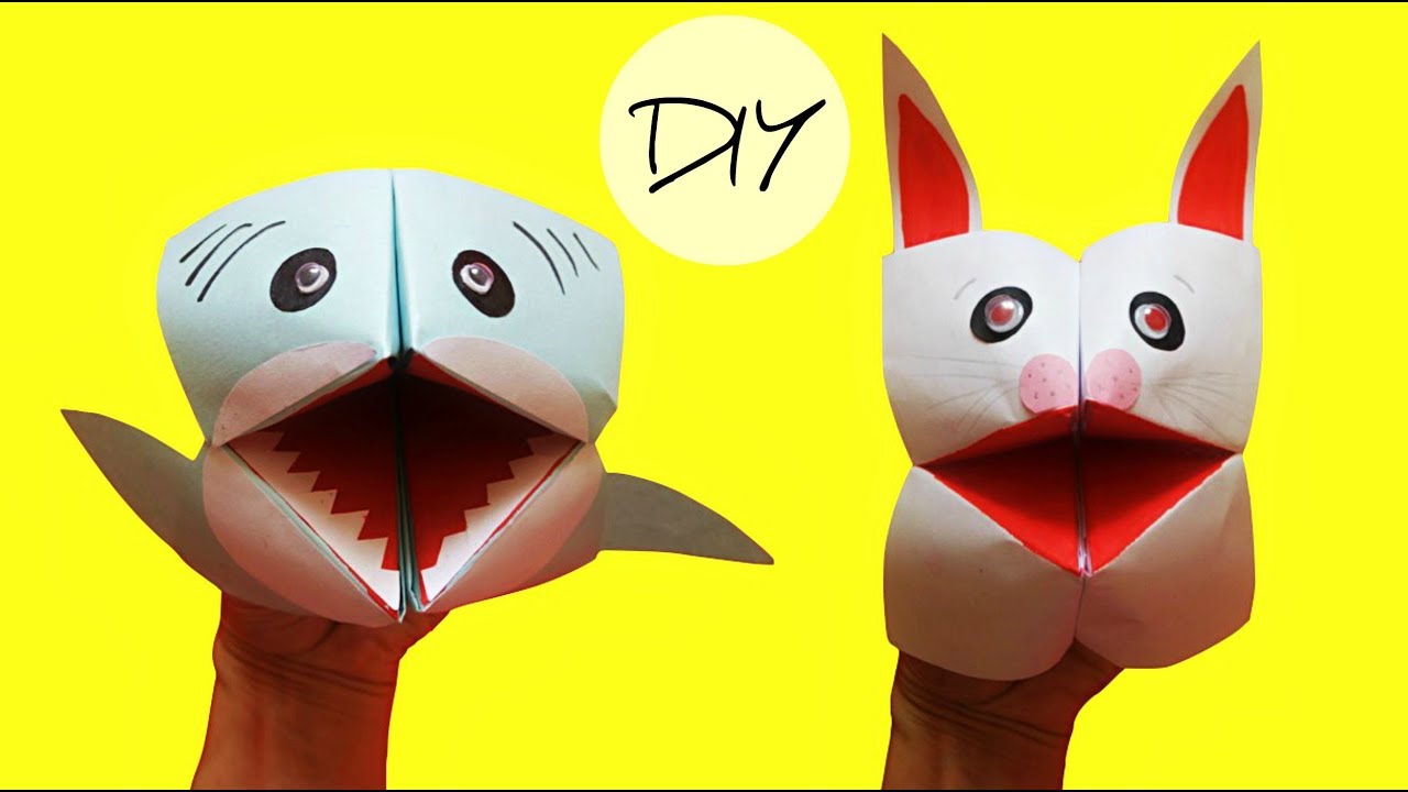 Hand puppets from paper | Toy animals DIY | Easy origami animals