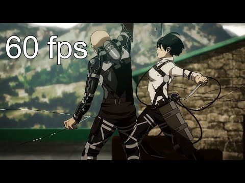 Attack On Titan Ep 86 - Mikasa, Connie and Jean Kill Survey Corps (60 fps)