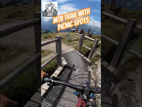 Family Trail with picnic spots, viewpoints and a pond! #mtb #mtbtrails #flowtrail #verbier #bikepark