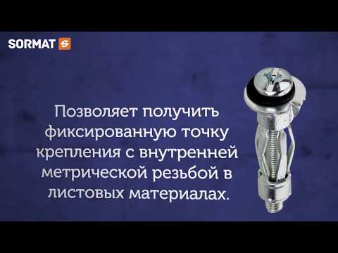 Металлический анкер по гипсокартону Sormat MOLA
