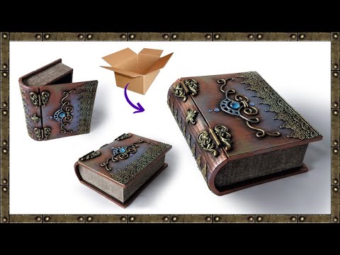 BOX-shaped BOX idea | DIY Cardboard Book Box