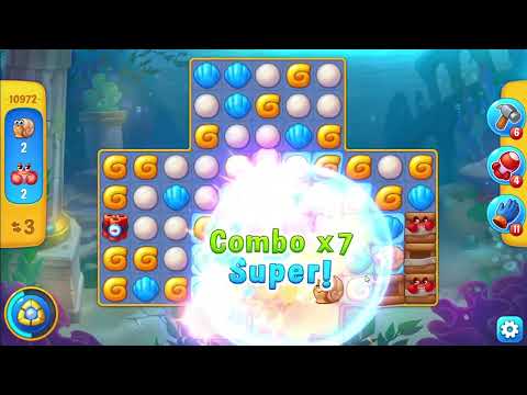 FISHDOM: 🐠🐬🦈 💥💥 Level 10971, 10972 💥💥 First try No Boosters 💣🧨 💥💥