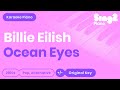 Billie Eilish - Ocean Eyes (Piano Karaoke)