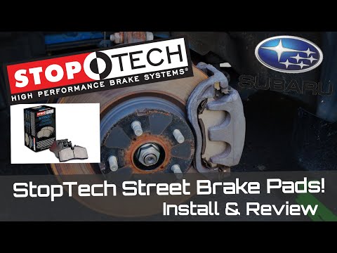 STOPTECH STREET BRAKE PADS - INSTALL & REVIEW - 15-20 SUBARU WRX