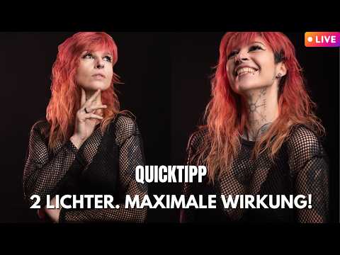 Quicktipp: Dramatisches Studio-Portrait mit nur 2 Lichtern