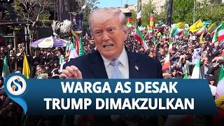 Warga AS Geruduk Gedung Putih, Teriak Trump Gila dan Harus Segera Dimakzulkan karena Perang Iran