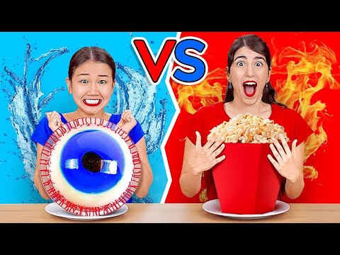 DESAFIO VERMELHO VS. AZUL || Comendo Tudo de Uma Cor por 24 Horas por 123 GO! CHALLENGE