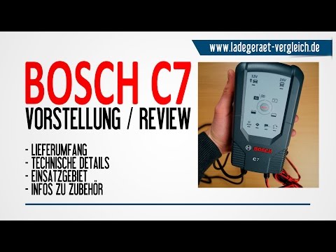 BOSCH C7 Test am Auto - Ladegerät Test & Vorstellung - 24V / 12V Lkw & Pkw Batterie laden