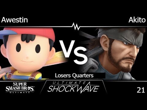USW 21 - TLOC | Awestin (Ness) vs UTDe | Akito (Snake) Losers Quarters - SSBU