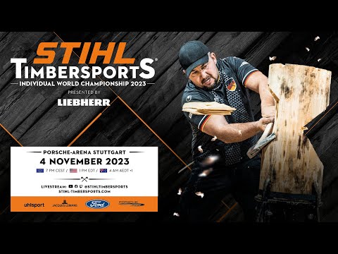 STIHL TIMBERSPORTS® 2023 Individual World Championship Livestream (German commentary)