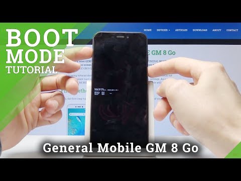 Boot Mode in GENERAL MOBILE GM 8 Go - How to Open & Use Bootloader