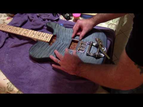 Project Updates - Installing Hardware in the Blue Telecaster Partscaster (Not Fender)