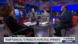 MSNBC: 11TH HOUR WITH STEPHANIE RUHLE - OCT 8, 2025 - TRUMP PUSHES DOJ TO PROSECUTE HIS OPPONENTS