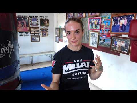 Teeping as a Southpaw - Sylvie's Muay Thai Technique Vlog