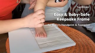 How to: DIY Baby Handprint and Footprint Keepsake Kit by KeaBabies