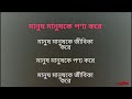 Manush Manusher Jonno Karaoke