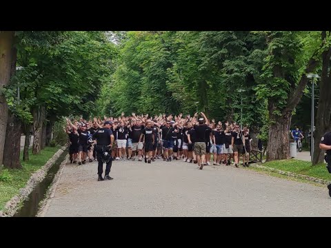 CORTEO - Peluza Sepcile Rosii (FC Universitatea Cluj) vs. Politehnica Timisoara | LIGA 2