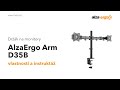 Držáky a stojany na TV a monitory AlzaErgo Arm D35B APW-EGARD35B