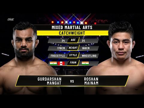 Gurdarshan Mangat vs Roshan Mainam full fight