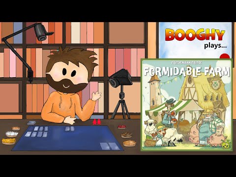 Booghy plays... Formidable Farm(2p, Rules, Playthrough, Review)