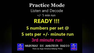 MORSE CODE TRAINER : NUMBERS ONLY