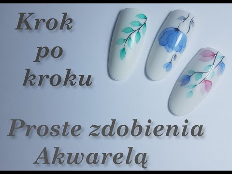 Proste zdobienia akwarelą krok po kroku