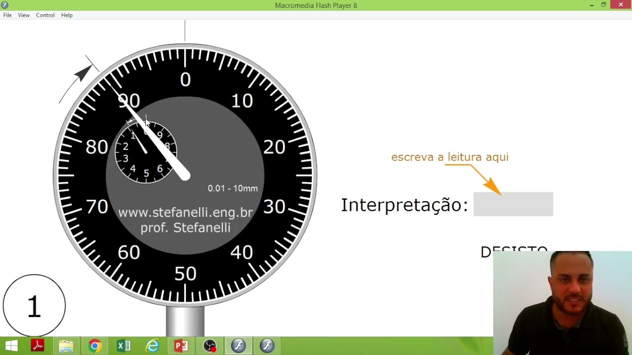RELÓGIO COMPARADOR   LEITURA