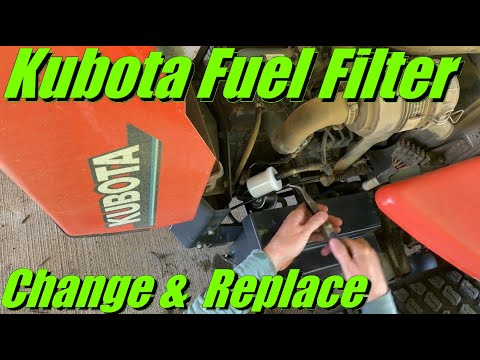 [Kubota Diesel] Bogging & Power Loss Fix: Replacing Fuel Filters Lawnmower & Some Tractors