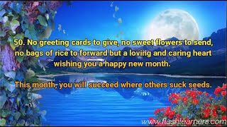 50 Sweetest Happy New Month Wishes