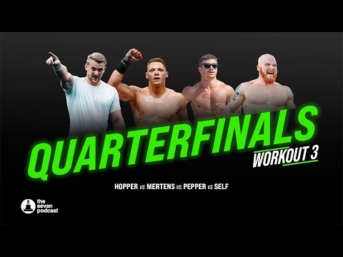 2024 CrossFit Games Quarterfinals Hopper vs Mertens vs Pepper vs Self: Workout 3