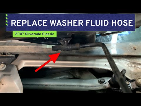 Replace Washer Fluid Hose to FIX Washer Fluid Not Spraying - Shown on 2007 Silverado 1500 Classic