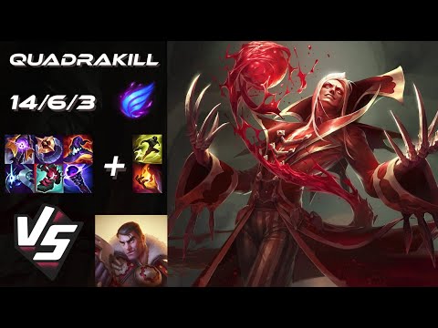 TOP Vladimir vs Jayce [QUADRAKILL] - NA Challenger Patch 25.S2.4