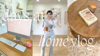 a few days in my life at home | spring shopping haul, cleaning, lunch date, + working from home!