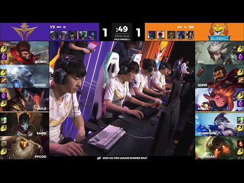V5 vs SN | W8D5 - Match 1 Game 3 | LPL Summer Split 2020 – S10 | Victory Five vs Suning