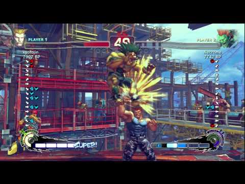 kyotojin [Guile] vs Necrome [Blanka] - SSF4 Online Ranked Matches in HD 720p