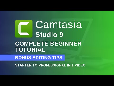 Camtasia Beginner Tutorial Studio 9 Version (Beginner to Expert in 1 Video)