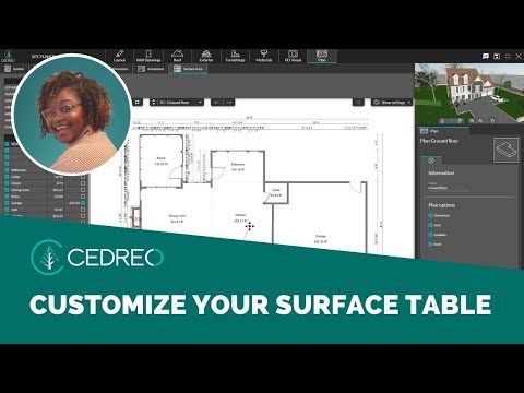 [Cedreo Tutorial] How to Customize the Surface Table ?