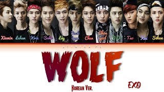 EXO (엑소) - &#39;Wolf (늑대와 미녀)(Korean Ver.)&#39; Lyrics (Color Coded_Han_Rom_Eng)