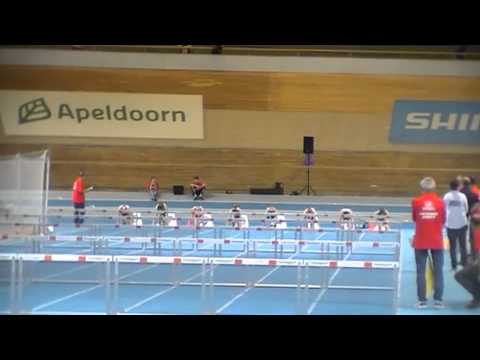 Meisjes C2 60m Horden Series, Halve & Finale CD Junioren Indoor 18-01-2015 , Omnisport Arena