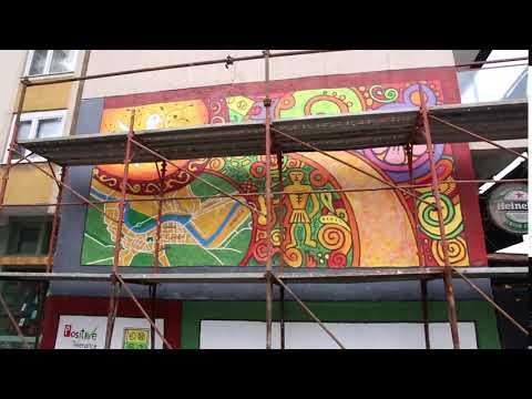 U Zenici izrađen mural koji oslikava kulturno-historijsko naslijeđe BiH